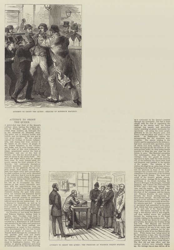 试图射杀女王（版画） 作者 英语学校