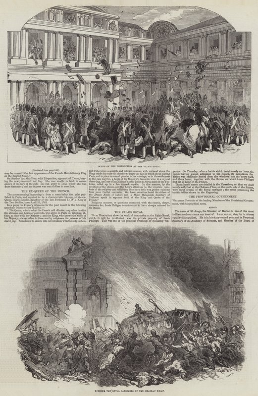 1848 年法国大革命（版画） 作者 英语学校
