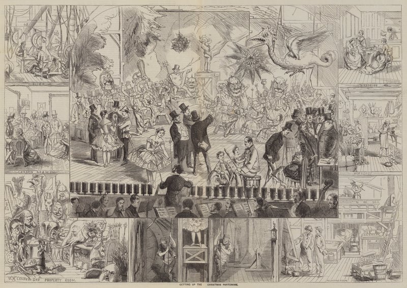 起床圣诞哑剧（版画） 作者 英语学校