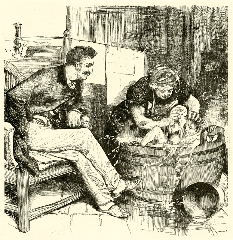 洗澡（雕刻） 作者 英语学校