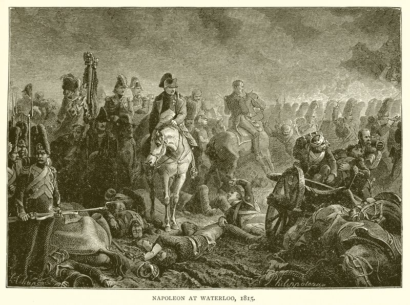 拿破仑在滑铁卢，1815年 作者 英语学校