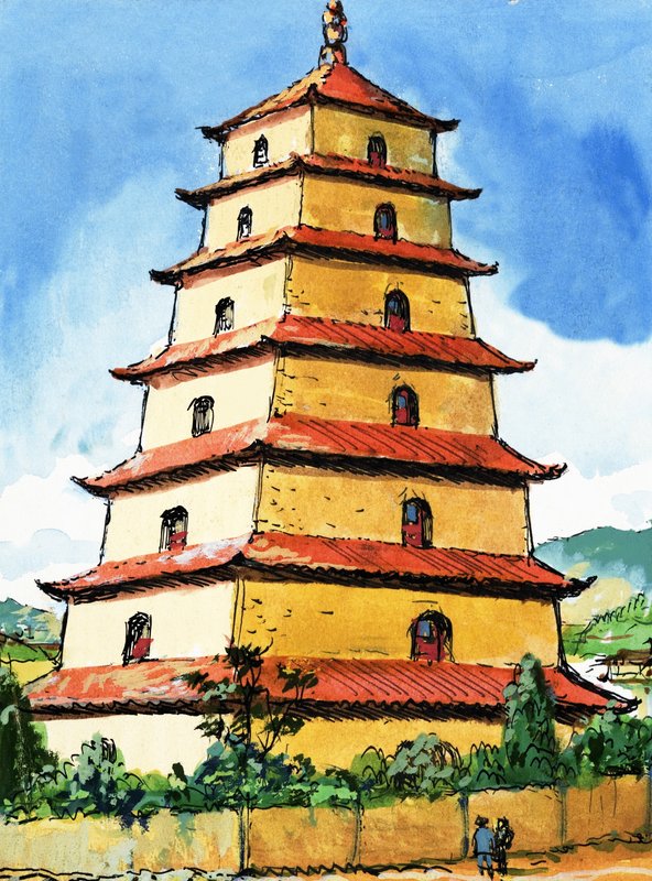 宝塔 作者 英语学校