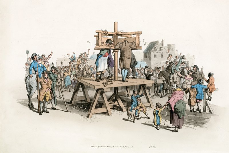耻辱柱。 1805 作者 英语学校