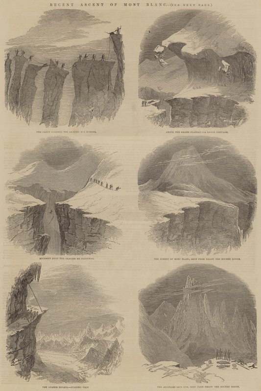 勃朗峰最近的攀登（雕刻） 作者 英语学校