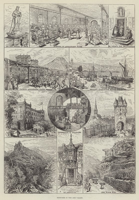 阿尔河谷的草图（版画） 作者 英语学校