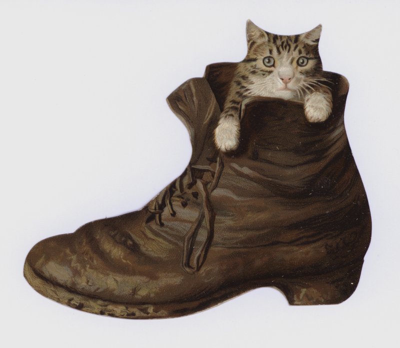 穿靴子的小猫（彩色石版画） 作者 欧洲学校