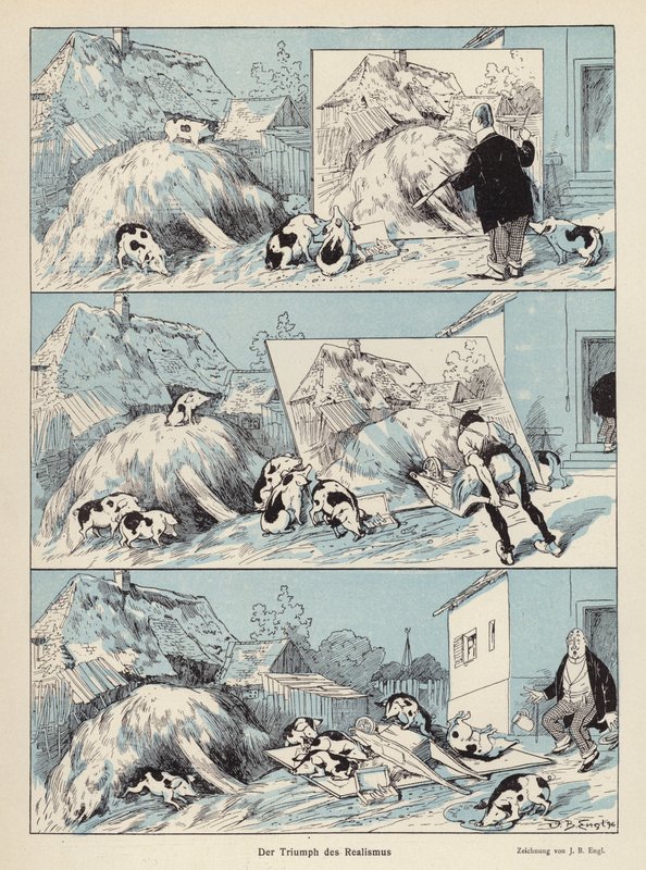 现实主义的胜利（彩色石版画） 作者 欧洲学校