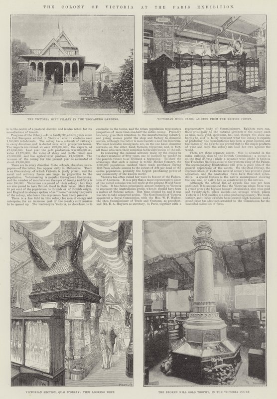 巴黎展览中的维多利亚殖民地 作者 弗兰克沃特金斯