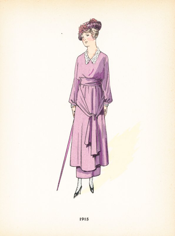 女士时装，1915年 作者 法语学校