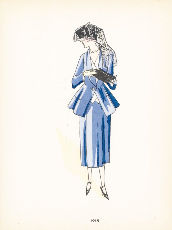 女士时装，1919年 作者 法语学校