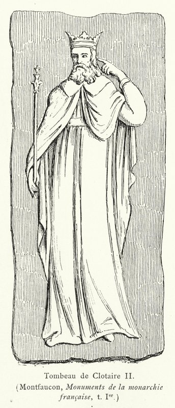 克洛泰尔二世之墓（雕版画 作者 法语学校