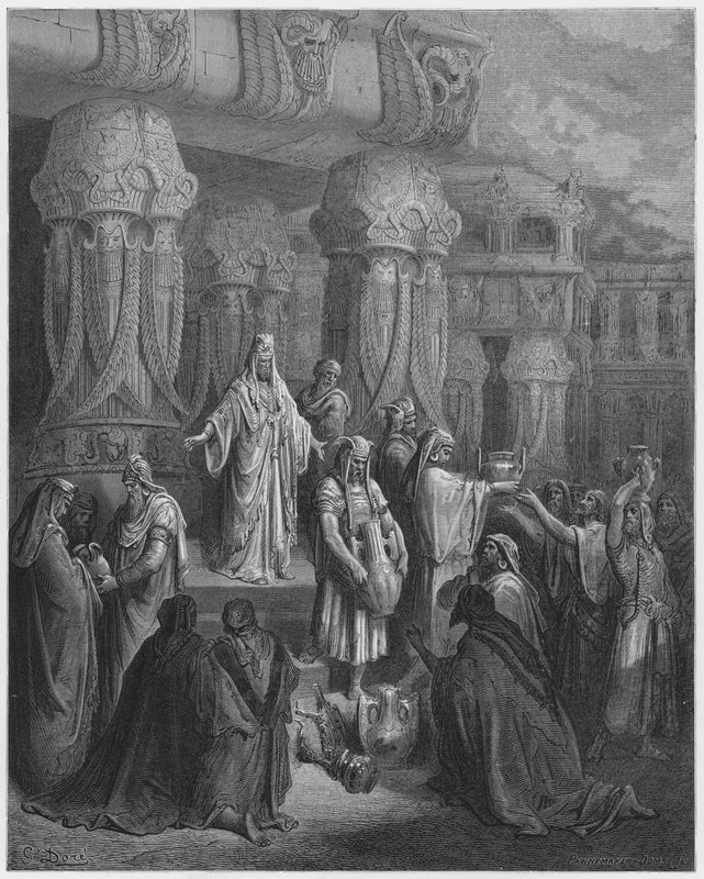 古斯塔夫多尔圣经：居鲁士恢复寺庙的船只 作者 古斯塔夫·多尔（Gustave Dore）