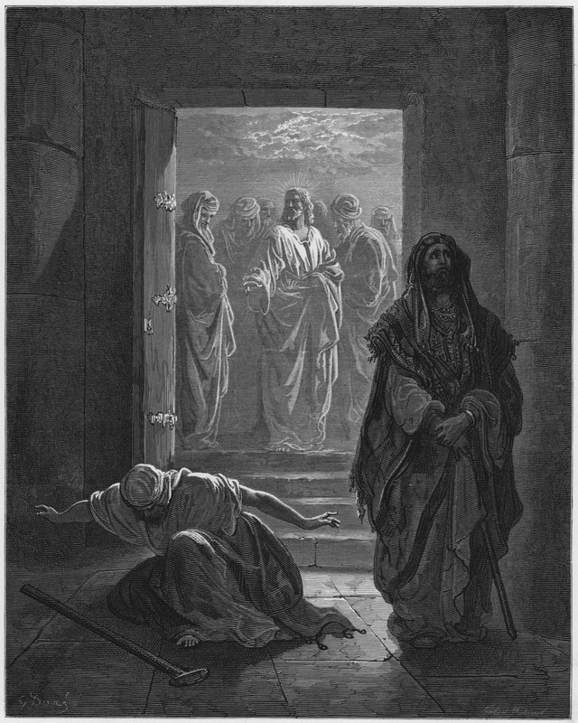 古斯塔夫多尔圣经：法利赛人和公众 作者 古斯塔夫·多尔（Gustave Dore）