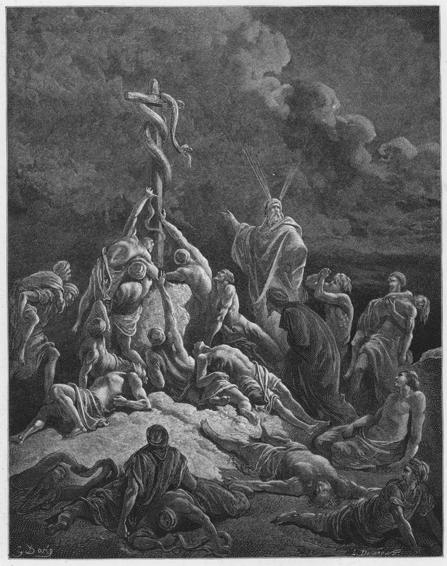 古斯塔夫多尔圣经：厚颜无耻的蛇 作者 古斯塔夫·多尔（Gustave Dore）