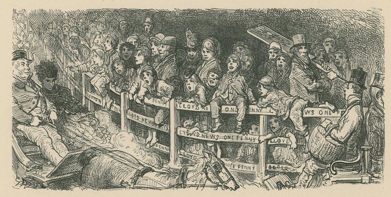 人群观看赛车比赛 作者 古斯塔夫·多尔（Gustave Dore）