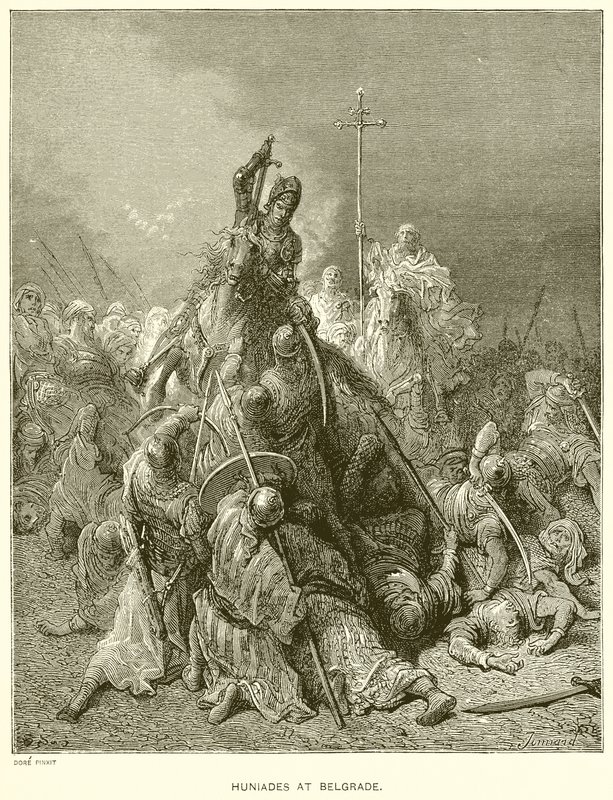 在贝尔格莱德的Huniades 作者 古斯塔夫·多尔（Gustave Dore）