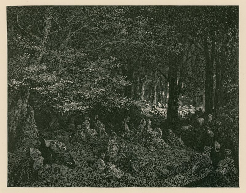 摄政公园，伦敦 作者 古斯塔夫·多尔（Gustave Dore）