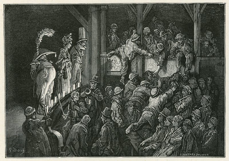 在白教堂的便士加夫 作者 古斯塔夫·多尔（Gustave Dore）