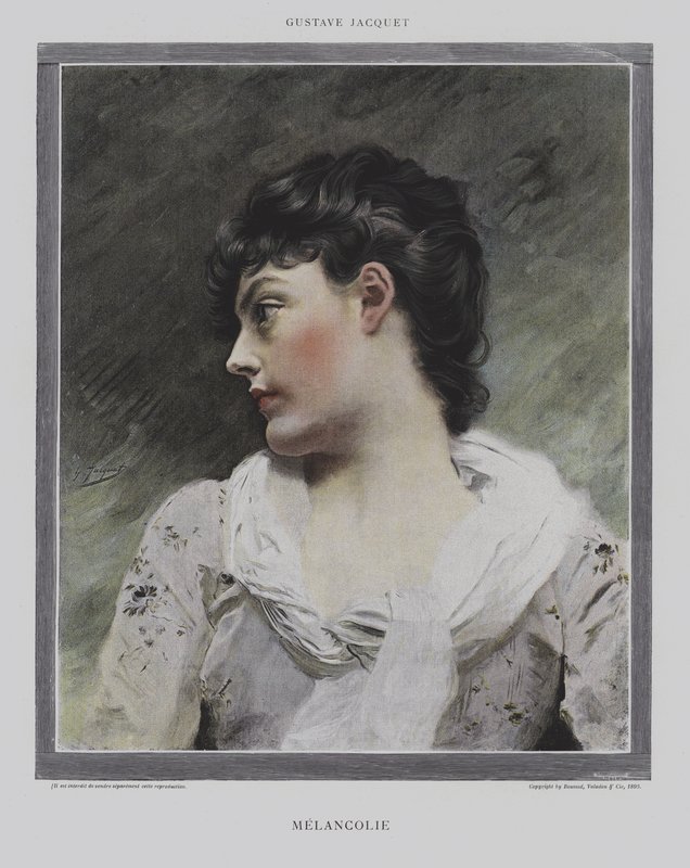 愁绪 作者 古斯塔夫·雅克（Gustave Jacquet）