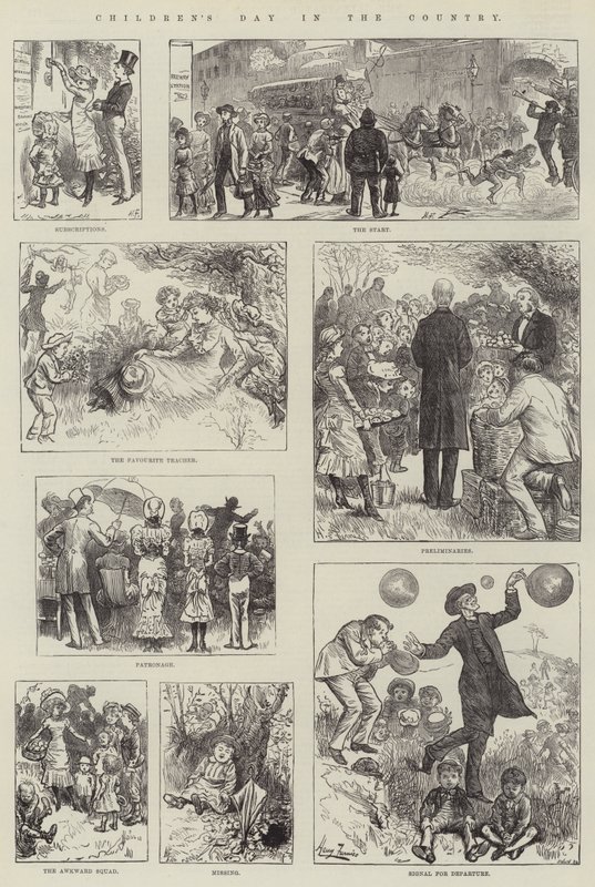 在该国的儿童节 作者 哈里·弗尼斯（Harry Furniss）