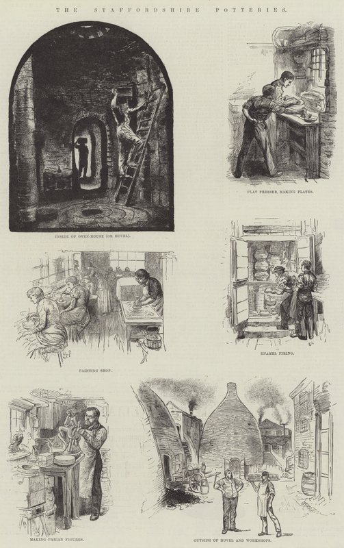 斯塔福德郡的陶器 作者 哈里·弗尼斯（Harry Furniss）
