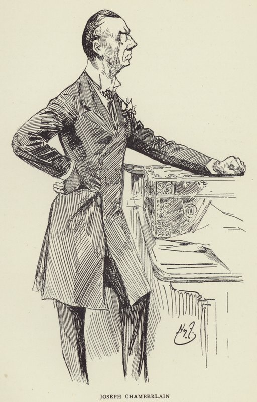 约瑟夫张伯伦 作者 哈里·弗尼斯（Harry Furniss）