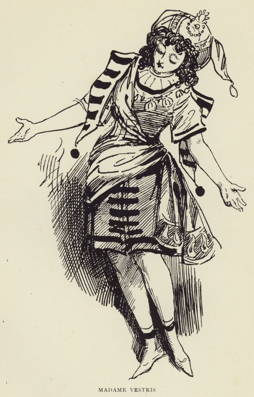 夫人Vestris 作者 哈里·弗尼斯（Harry Furniss）