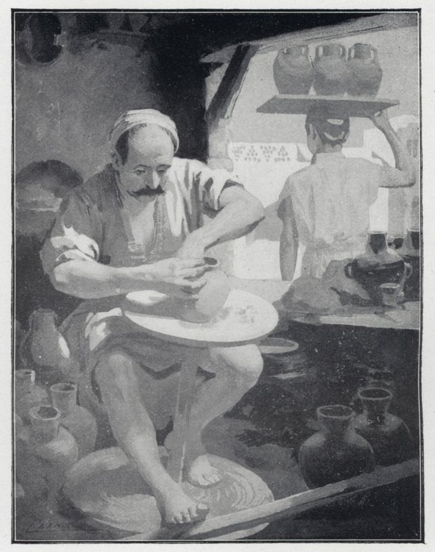 东方陶艺家（石版画） 作者 亨利·安德鲁·哈珀