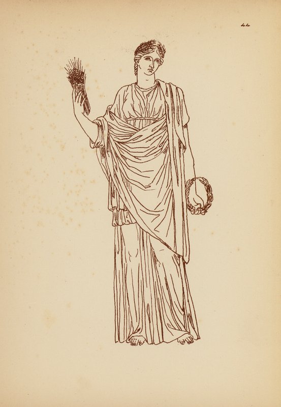 古希腊女性服饰（石版画） 作者 约翰·莫尔·史密斯
