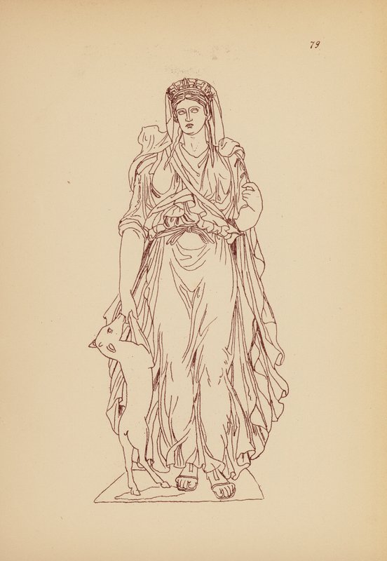 古希腊女性服饰（石版画） 作者 约翰·莫尔·史密斯