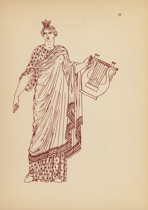 古希腊女性服饰（石版画） 作者 约翰·莫尔·史密斯