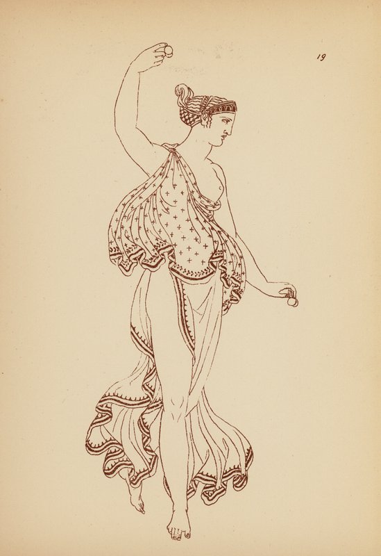 古希腊女性服饰（石版画） 作者 约翰·莫尔·史密斯