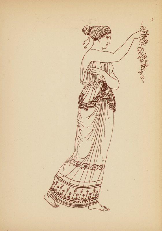 古希腊女性服饰（石版画） 作者 约翰·莫尔·史密斯