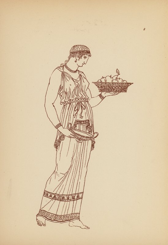 古希腊女性服饰（石版画） 作者 约翰·莫尔·史密斯