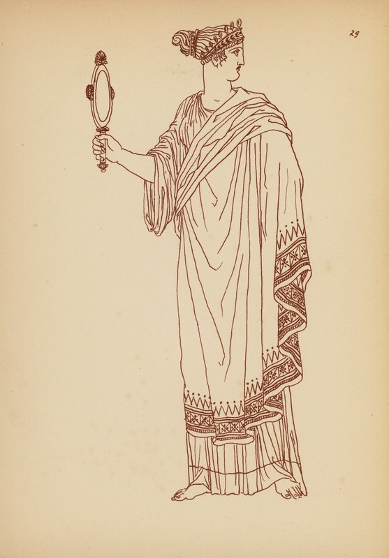 古希腊女性服饰（石版画） 作者 约翰·莫尔·史密斯