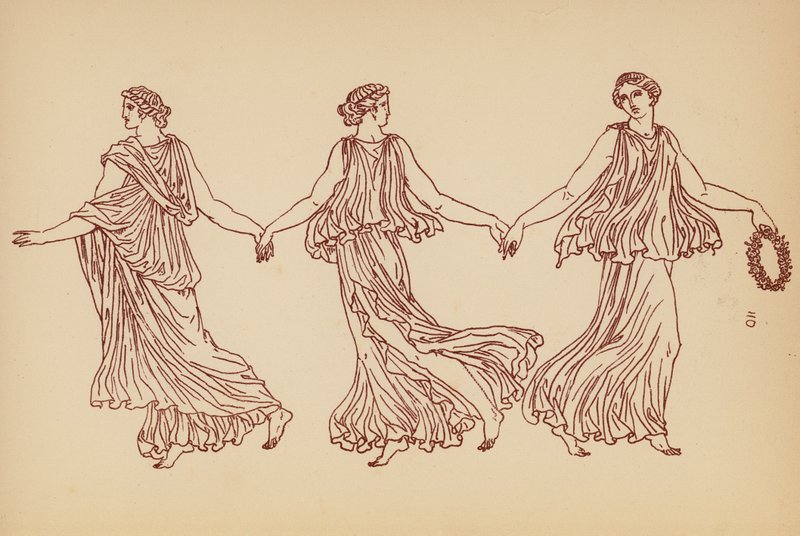 古希腊女性服饰（石版画） 作者 约翰·莫尔·史密斯