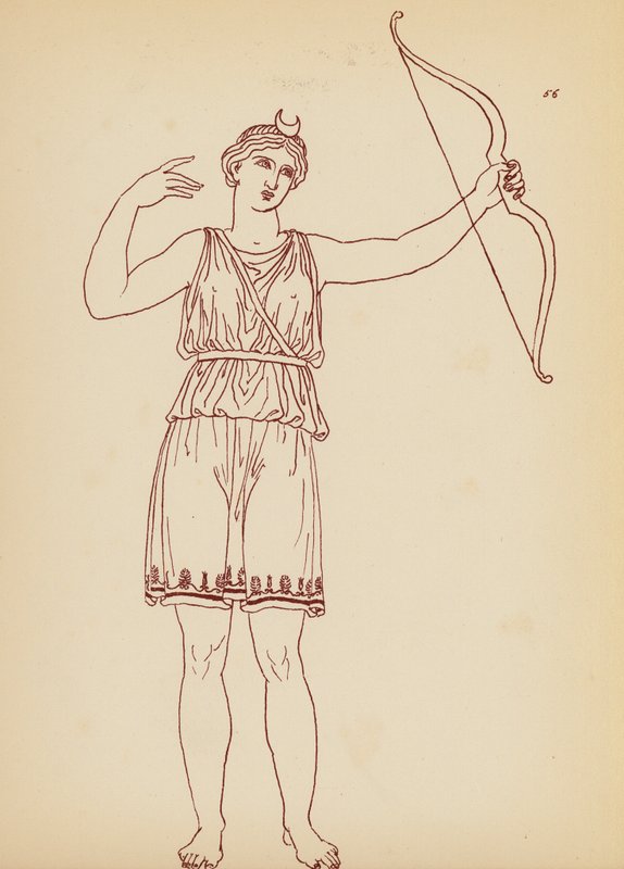 古希腊女性服饰（石版画） 作者 约翰·莫尔·史密斯