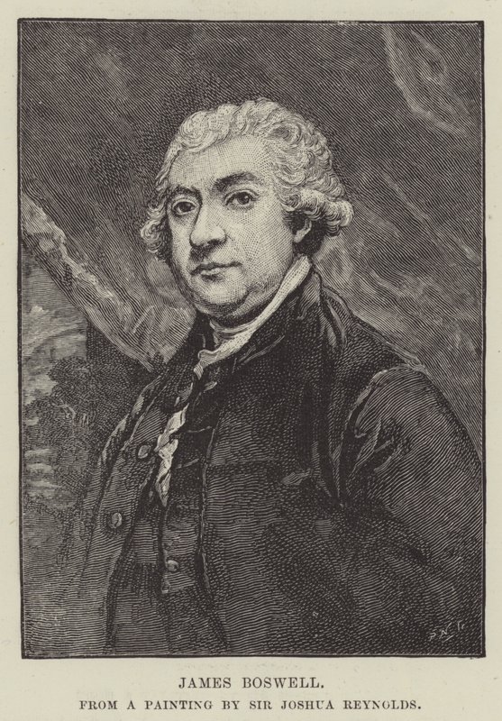 詹姆斯博斯韦尔雕刻 作者 约书亚·雷诺兹（Joshua Reynolds）