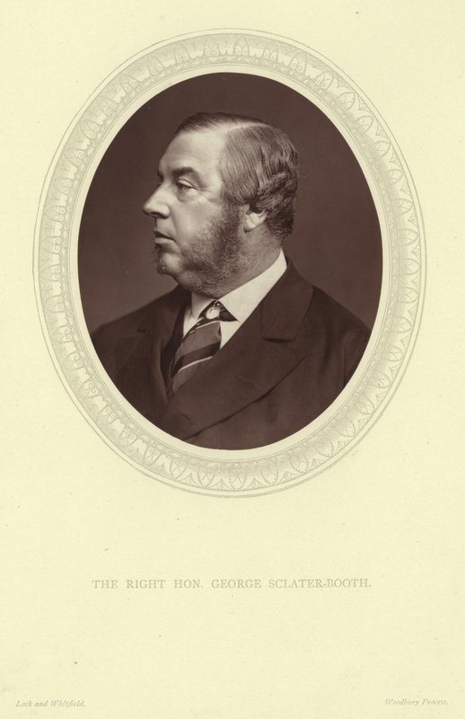 George Sclater-Booth，男爵Basing的肖像 作者 洛克和惠特菲尔德
