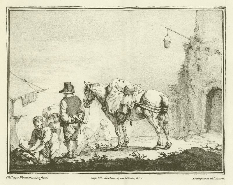 有一匹马的旅行者 作者 飞利浦Wouwerman
