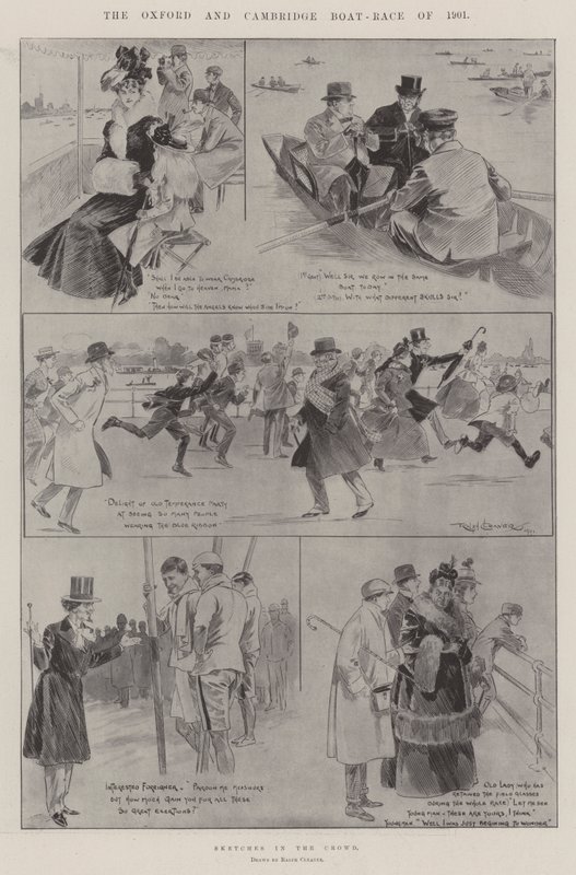 1901年的牛津和剑桥赛艇比赛 作者 拉尔夫·切弗