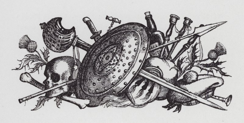 高地聚会（石版画） 作者 雷克斯（后）惠斯勒