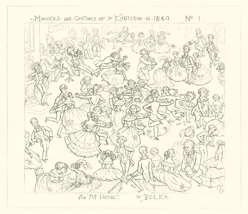 1849年，一个在家，波尔卡 作者 理查德·道尔