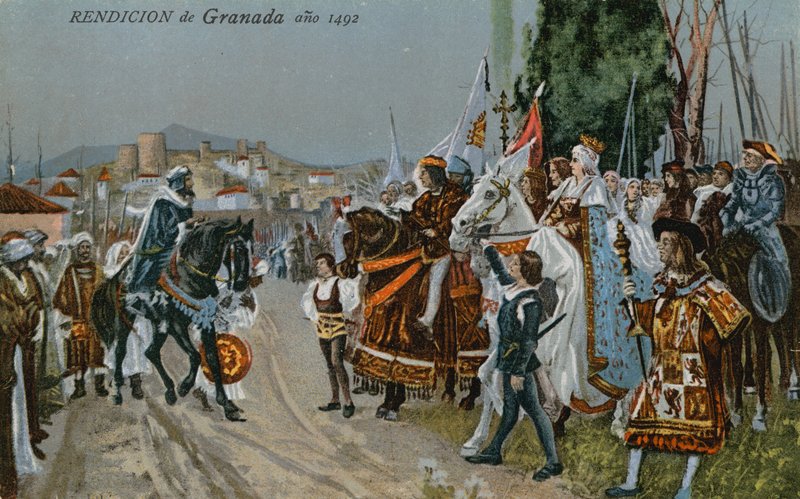 格拉纳达投降，1492年 作者 西班牙语学校