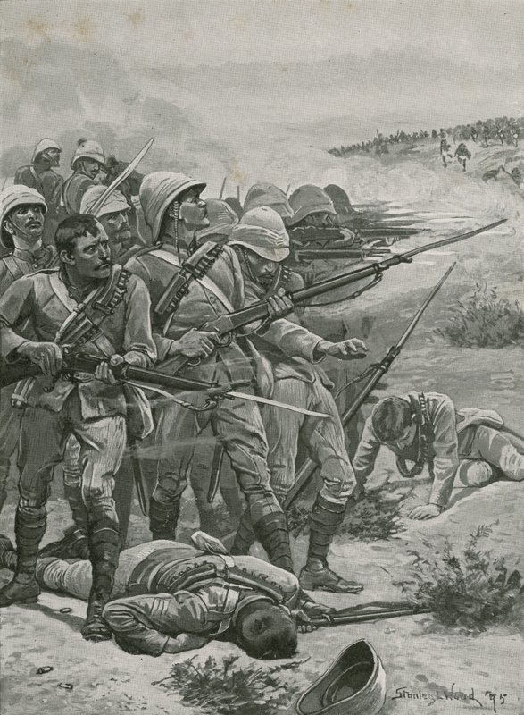 1885年苏丹阿布克鲁广场 作者 斯坦利·伍德